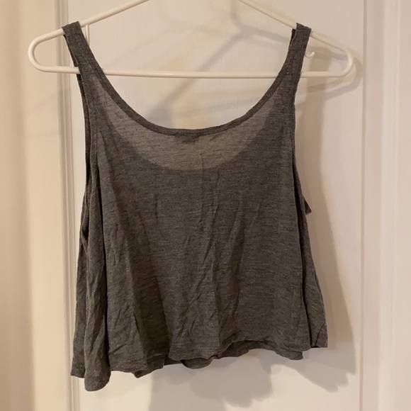 Garage grey crop tank, size small - Picture 2 of 3